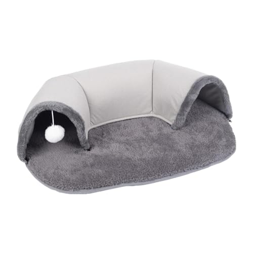 LOVIVER Katzentunnel und Bettspielzeug-Set für Katzen, warmes Haus, waschbar, multifunktionale Plüschmatten, weich für Kätzchen, Welpen, mit Ball für Katzen LOVIVER Katzentunnel und Bettspielzeug-Set für Katzen, warmes Haus, waschbar, multifunktionale Plüschmatten, weich für Kätzchen, Welpen, mit Ball für Katzen von LOVIVER