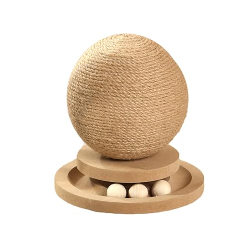 LOVIVER Kratzball aus Jute, Sisalseil, Ball zum Spielen, Krallenschleifen für Hauskatzen, Übungs-Katzenspielzeug, verhindert Möbelschäden LOVIVER Kratzball aus Jute, Sisalseil, Ball zum Spielen, Krallenschleifen für Hauskatzen, Übungs-Katzenspielzeug, verhindert Möbelschäden von LOVIVER