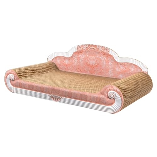 LOVIVER Kratzbrett aus Pappe für Katzen, Katzenspielzeug, vielseitiges, verschleißfestes Kratzsofa aus Pappe für Katzen zum Kratzen der Pfoten, Rosa LOVIVER Kratzbrett aus Pappe für Katzen, Katzenspielzeug, vielseitiges, verschleißfestes Kratzsofa aus Pappe für Katzen zum Kratzen der Pfoten, Rosa von LOVIVER