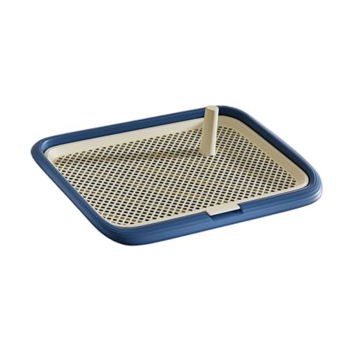 LOVIVER Mesh Grids Haustier Training Toilette Welpe Pee Pad Halter Haustier Müll Pfanne Wiederverwendbare tragbare Hundetoilette für kleine und mittlere Hunde, Schwarz von LOVIVER