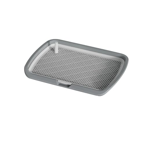 LOVIVER Mesh-Trainingstoiletten-Toilettentablett, Hundetoilette mit Tablett für kleine und mittelgroße Hunde, grau LOVIVER Mesh-Trainingstoiletten-Toilettentablett, Hundetoilette mit Tablett für kleine und mittelgroße Hunde, grau von LOVIVER