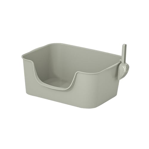 LOVIVER Offene Haustiertoilette, Katzentoilette, spritzwassergeschützt, Katzensandkasten, Katzentoilette, langlebiges Katzentöpfchen, Toilette, hohe Seiten, grau LOVIVER Offene Haustiertoilette, Katzentoilette, spritzwassergeschützt, Katzensandkasten, Katzentoilette, langlebiges Katzentöpfchen, Toilette, hohe Seiten, grau von LOVIVER