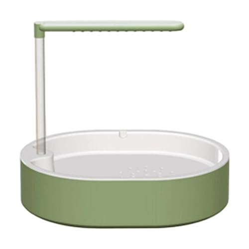 LOVIVER Papageien-Vogelbadewanne, Lovebird-Duschbrunnen mit Pumpe, zirkulierendes Wasser, Vogelbad für Conure, kleine und mittelgroße Vögel, Nymphensittiche, GrÜn von LOVIVER