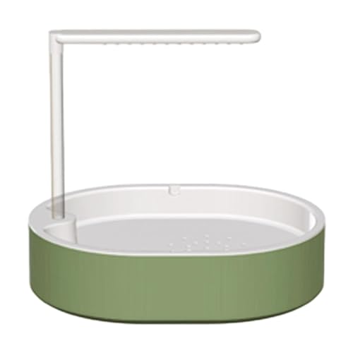 LOVIVER Papageien-Vogelbadewanne, Lovebird-Duschbrunnen mit Pumpe, zirkulierendes Wasser, Vogelbad für Conure, kleine und mittelgroße Vögel, Nymphensittiche, Weiß von LOVIVER