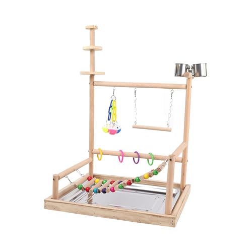 LOVIVER Papageien-Vogelspielplatz, Sittich-Vogelspielständer, Papageien, Tischpapageienständer, Holzpapageienständer für Unzertrennliche, kleine Vögel LOVIVER Papageien-Vogelspielplatz, Sittich-Vogelspielständer, Papageien, Tischpapageienständer, Holzpapageienständer für Unzertrennliche, kleine Vögel von LOVIVER