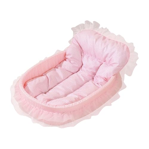 LOVIVER Prinzessinnen-Katzenbett, Haustierbett, weiches Haustierzubehör, abnehmbares Hundebett, Spitzen-Katzensofa für Katzen oder kleine Hunde, für den, ROSA LOVIVER Prinzessinnen-Katzenbett, Haustierbett, weiches Haustierzubehör, abnehmbares Hundebett, Spitzen-Katzensofa für Katzen oder kleine Hunde, für den, ROSA von LOVIVER