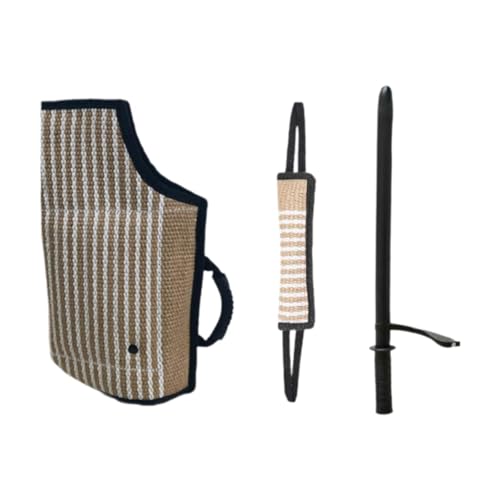 LOVIVER Professionelles Hundebeiß-Trainingsset, Hundetrainingsstab, Hundebeißkissen, Zerrspielzeug für kleine, mittelgroße und große Hunde, Welpen-Apportieren, 3 Stück LOVIVER Professionelles Hundebeiß-Trainingsset, Hundetrainingsstab, Hundebeißkissen, Zerrspielzeug für kleine, mittelgroße und große Hunde, Welpen-Apportieren, 3 Stück von LOVIVER