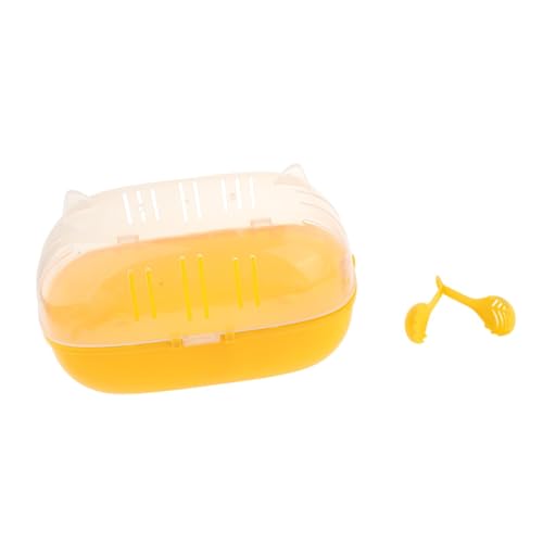 LOVIVER Reisen Hamsterträger atmungsaktiven großen ausgehenden Lebensraum Kleintier Außenkäfig transparent für Mäuse Meerschweinchen Frettchen, Einzelkäfig von LOVIVER