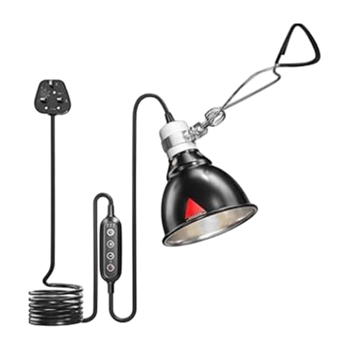 LOVIVER Reptilienleichter Schatten E27 -Lampenhalter Verstellbarer Helligkeitsreflektor Dome Lampe Abdeckung für Schlangen Geckos Chamäleons Sich von LOVIVER