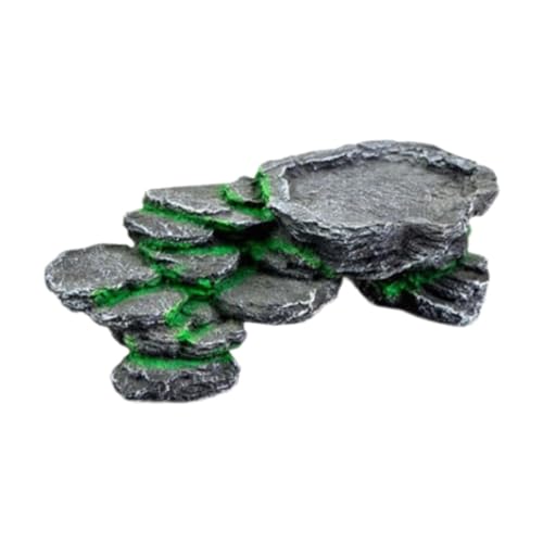 LOVIVER Schildkrötenversteck, Wasserornament aus Kunstharz, Schildkröten-Lebensraumornament, Schildkrötenrampe für Zuhause, Frösche, Halbaquatische Tiere, LOVIVER Schildkrötenversteck, Wasserornament aus Kunstharz, Schildkröten-Lebensraumornament, Schildkrötenrampe für Zuhause, Frösche, Halbaquatische Tiere, von LOVIVER