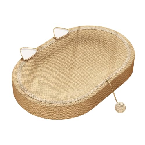 LOVIVER Sisal-Katzenkratzer mit Ball, langlebiges Katzenkratzer-Loungebett zum Kratzen von Katzen, mit Ohr LOVIVER Sisal-Katzenkratzer mit Ball, langlebiges Katzenkratzer-Loungebett zum Kratzen von Katzen, mit Ohr von LOVIVER