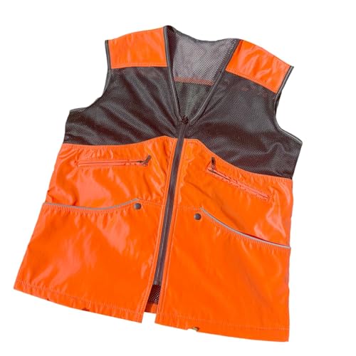 LOVIVER Sommerhund Handler Training Weste ärmellose Kleidung Accessoires Mehrzweck -Anti -Scratch -Kleidung Fischerei Weste Orange, Größe XXL von LOVIVER
