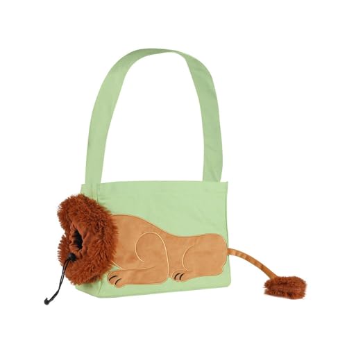 LOVIVER Tasche für Katzen und Hunde, Rucksack für Haustierausflüge, Reisetasche in Löwenform, einzigartige Tragetasche zum Wandern, Reisen mit Kätzchen, S von LOVIVER