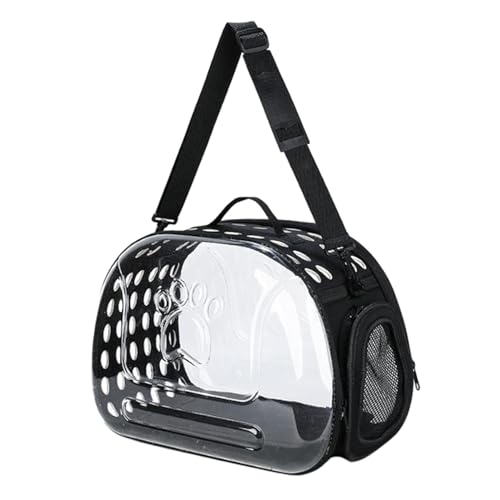 LOVIVER Tragbare Katzentragetasche für Haustiere, Luftpolstertasche, durchsichtig, transparent, für Reisen mit Kätzchen, kleinen und mittelgroßen Hunden im, von LOVIVER