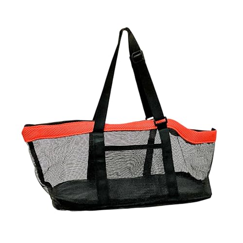 LOVIVER Tragetasche für Haustiere, Handtasche mit verstellbarem Schultergurt, Zwinger-Schulter-Reisetasche für Kätzchen, kleine und mittelgroße Hunde, Orange von LOVIVER