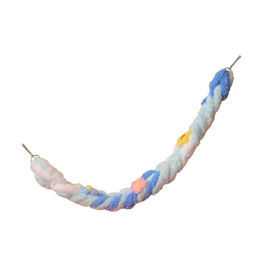 LOVIVER Vogel Seil Barsch Zuckergleiter Kletterseil Haustier Versorgung Papagei Kletterspielzeug, Papageienständer für Cockatiels, Wellensittiche, Blau Weiss LOVIVER Vogel Seil Barsch Zuckergleiter Kletterseil Haustier Versorgung Papagei Kletterspielzeug, Papageienständer für Cockatiels, Wellensittiche, Blau Weiss von LOVIVER