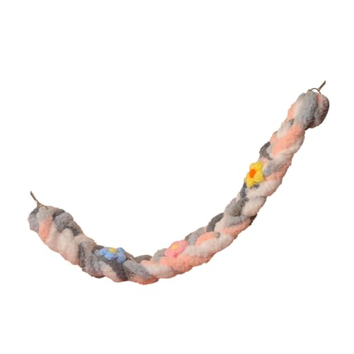 LOVIVER Vogel Seil Barsch Zuckergleiter Kletterseil Haustier Versorgung Papagei Kletterspielzeug, Papageienständer für Cockatiels, Wellensittiche, Rosa Grau Weiß LOVIVER Vogel Seil Barsch Zuckergleiter Kletterseil Haustier Versorgung Papagei Kletterspielzeug, Papageienständer für Cockatiels, Wellensittiche, Rosa Grau Weiß von LOVIVER