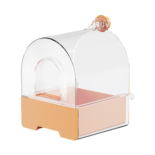 LOVIVER Vogelbadewanne, Sittich-Duschkäfig, Papageien-Badewannen-Zubehör für Haustiere, Vögel, Finken, Kanarienvögel, Papageien, Unzertrennliche, Orange LOVIVER Vogelbadewanne, Sittich-Duschkäfig, Papageien-Badewannen-Zubehör für Haustiere, Vögel, Finken, Kanarienvögel, Papageien, Unzertrennliche, Orange von LOVIVER