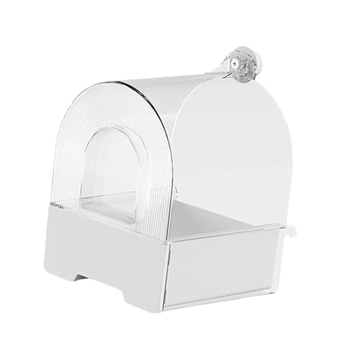 LOVIVER Vogelbadewanne, Sittich-Duschkäfig, Papageien-Badewannen-Zubehör für Haustiere, Vögel, Finken, Kanarienvögel, Papageien, Unzertrennliche, Weiß LOVIVER Vogelbadewanne, Sittich-Duschkäfig, Papageien-Badewannen-Zubehör für Haustiere, Vögel, Finken, Kanarienvögel, Papageien, Unzertrennliche, Weiß von LOVIVER