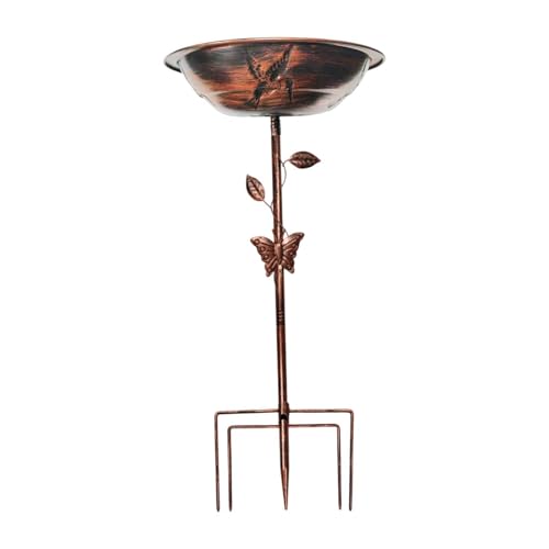 LOVIVER Vogelbadschale, Vogelfutterspender, Vogelbad, Gartendekoration für draußen, Terrasse, Hof, Hinterhof, Rasen, Roter Bronzevogel LOVIVER Vogelbadschale, Vogelfutterspender, Vogelbad, Gartendekoration für draußen, Terrasse, Hof, Hinterhof, Rasen, Roter Bronzevogel von LOVIVER