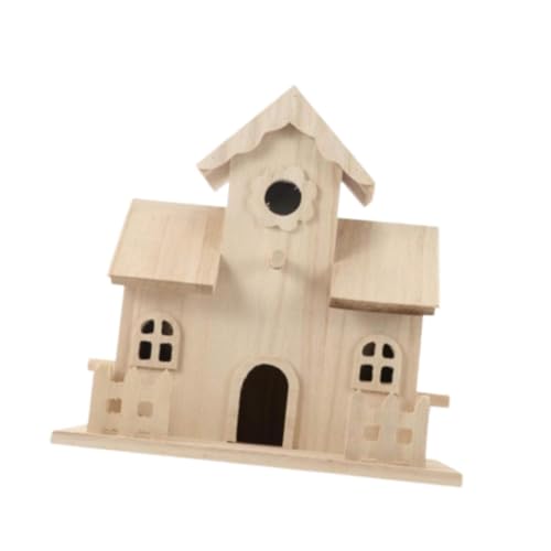 LOVIVER Vogelhaus für Draußen, Hängendes Vogelhaus Dekor Aus Holz, DIY Nest LOVIVER Vogelhaus für Draußen, Hängendes Vogelhaus Dekor Aus Holz, DIY Nest von LOVIVER