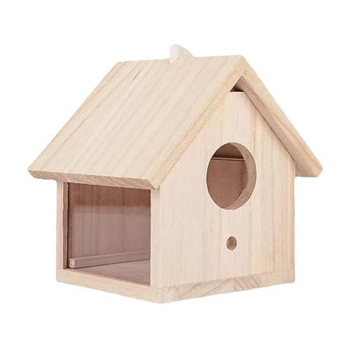 LOVIVER Vogelhaus zum Aufhängen, Vogelhaus aus Holz, Bluebird-Haus, Vogelkasten für den Außenbereich, Vogelkasten aus Holz für den Außenbereich LOVIVER Vogelhaus zum Aufhängen, Vogelhaus aus Holz, Bluebird-Haus, Vogelkasten für den Außenbereich, Vogelkasten aus Holz für den Außenbereich von LOVIVER