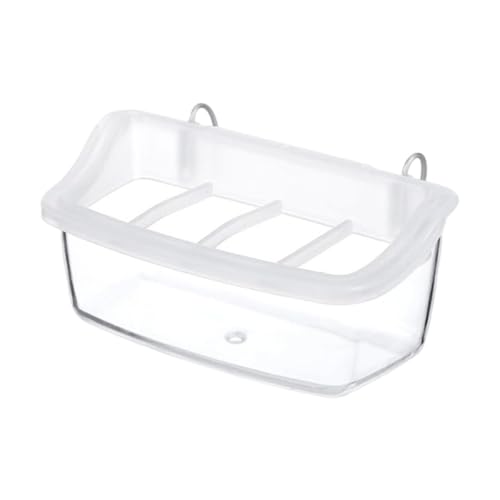 LOVIVER Vogelkäfig-Futterspender, Wassernapf, stabile Geschenke, transparent, waschbar, Futternapf zum Aufhängen, für andere Vögel, Sittiche von LOVIVER