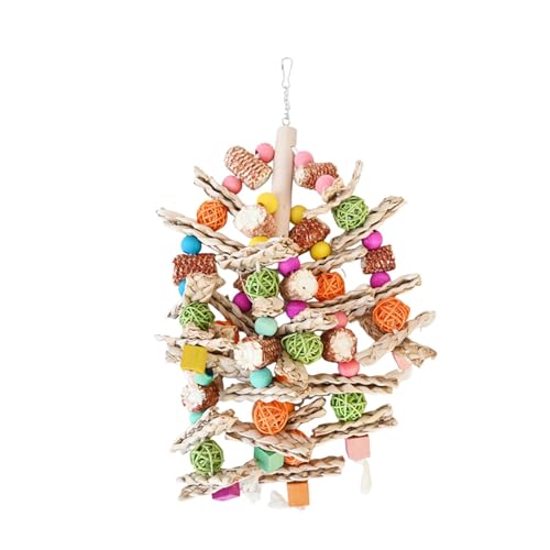 LOVIVER Vogelkäfig-Hängespielzeug, Vogel-Kauspielzeug, Vogel-Trainingsspielzeug, Papageienspielzeug für kleine und mittelgroße Aras, Wellensittiche, 36cmx18cm LOVIVER Vogelkäfig-Hängespielzeug, Vogel-Kauspielzeug, Vogel-Trainingsspielzeug, Papageienspielzeug für kleine und mittelgroße Aras, Wellensittiche, 36cmx18cm von LOVIVER