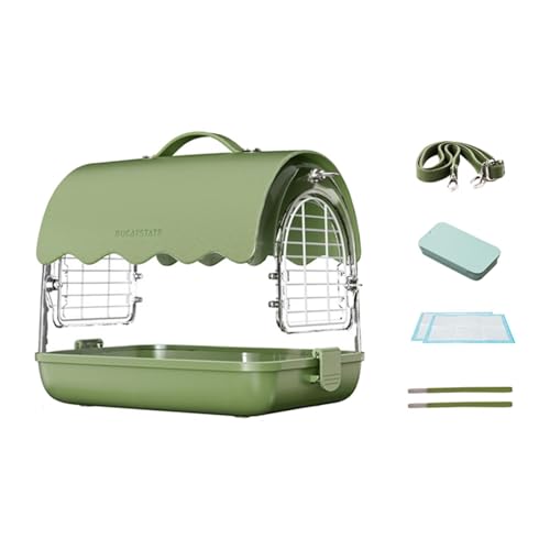 LOVIVER Vogelkäfig-Tasche, Leichter Vogelträger, atmungsaktiver Acryl-Vogelkäfig, Hamsterkäfig für Nymphensittiche, Wellensittiche, Vögel, Pu-Leder Grün LOVIVER Vogelkäfig-Tasche, Leichter Vogelträger, atmungsaktiver Acryl-Vogelkäfig, Hamsterkäfig für Nymphensittiche, Wellensittiche, Vögel, Pu-Leder Grün von LOVIVER