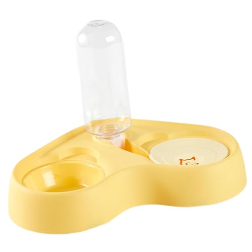 LOVIVER Wasser- und Futternapf-Set für Haustiere, mit automatischer Wasserspenderflasche, Katzen- und Hundenäpfen, Futterspender für kleine oder mittelgroße, Gelb LOVIVER Wasser- und Futternapf-Set für Haustiere, mit automatischer Wasserspenderflasche, Katzen- und Hundenäpfen, Futterspender für kleine oder mittelgroße, Gelb von LOVIVER