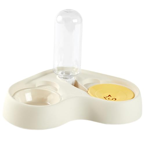 LOVIVER Wasser- und Futternapf-Set für Haustiere, mit automatischer Wasserspenderflasche, Katzen- und Hundenäpfen, Futterspender für kleine oder mittelgroße, Weiß LOVIVER Wasser- und Futternapf-Set für Haustiere, mit automatischer Wasserspenderflasche, Katzen- und Hundenäpfen, Futterspender für kleine oder mittelgroße, Weiß von LOVIVER