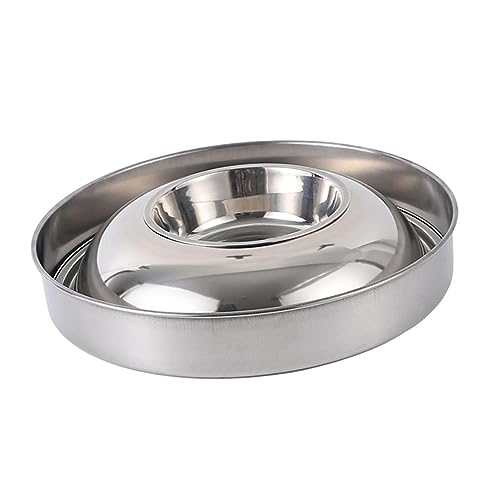 LOVIVER Wasser- und Futternapf-Set für Hunde, Edelstahl-Slow-Feeder-Kistenzubehör, tragbarer Katzen-Futternapf, Haustiernapf für große, mittelgroße und kleine, Durchmesser 32cm LOVIVER Wasser- und Futternapf-Set für Hunde, Edelstahl-Slow-Feeder-Kistenzubehör, tragbarer Katzen-Futternapf, Haustiernapf für große, mittelgroße und kleine, Durchmesser 32cm von LOVIVER