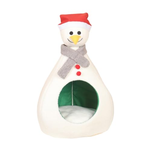LOVIVER Weihnachts-Katzenhaus, Katzenbett für Hauskatzen, bequem, weich, beruhigend, Schlummerhöhle, Weihnachtshöhle, Haustierbett für Welpen, Hunde, Katzen, L LOVIVER Weihnachts-Katzenhaus, Katzenbett für Hauskatzen, bequem, weich, beruhigend, Schlummerhöhle, Weihnachtshöhle, Haustierbett für Welpen, Hunde, Katzen, L von LOVIVER