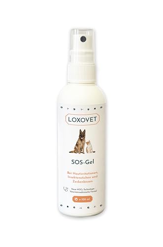 LOXOVET SOS Gel, Sofort-Hilfe bei Wunden, Schnittverletzungen, Hautreizungen, Insektenstichen, für Pfoten und Haut, Hunde, Katzen, Haustiere, 100ml LOXOVET SOS Gel, Sofort-Hilfe bei Wunden, Schnittverletzungen, Hautreizungen, Insektenstichen, für Pfoten und Haut, Hunde, Katzen, Haustiere, 100ml von LOXOVET
