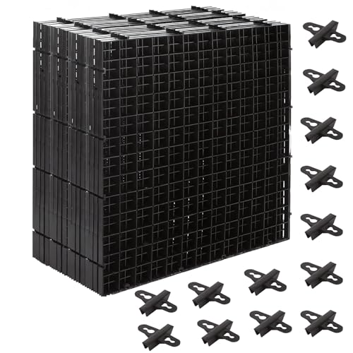 LOYORTY Aquarium-Trennwand mit 12 Saugnäpfen, Kunststoff, Eierkiste, schwarz, verstellbare Aquarium-Trennwand, 30,5 x 30,5 cm, 16 Stück LOYORTY Aquarium-Trennwand mit 12 Saugnäpfen, Kunststoff, Eierkiste, schwarz, verstellbare Aquarium-Trennwand, 30,5 x 30,5 cm, 16 Stück von LOYORTY
