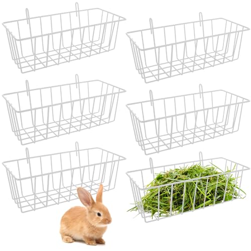 LOYORTY Kaninchen-Heu-Futterstation aus Metall, robust, mit Haken, Meerschweinchen, Heuspender für Chinchilla, Frettchen, Zubehör, 22,9 x 10,2 x 7,6 cm, 6 Stück LOYORTY Kaninchen-Heu-Futterstation aus Metall, robust, mit Haken, Meerschweinchen, Heuspender für Chinchilla, Frettchen, Zubehör, 22,9 x 10,2 x 7,6 cm, 6 Stück von LOYORTY