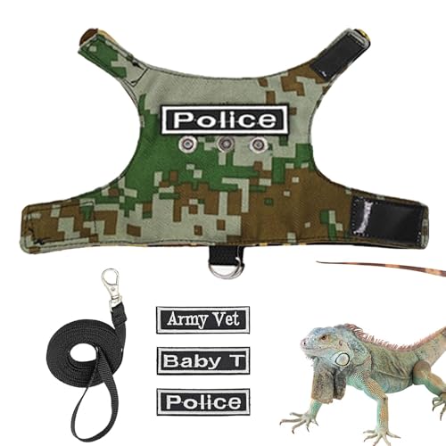Eidechsenleinen, Geschirr für Reptilien | Verstellbare Ausbruchleine aus Eidechsenseil – Drachengeschirr für Reptilien, weiche Leine für kleine Tiere, Sicherheitskostüm Eidechsenleinen, Geschirr für Reptilien | Verstellbare Ausbruchleine aus Eidechsenseil – Drachengeschirr für Reptilien, weiche Leine für kleine Tiere, Sicherheitskostüm von LPORF