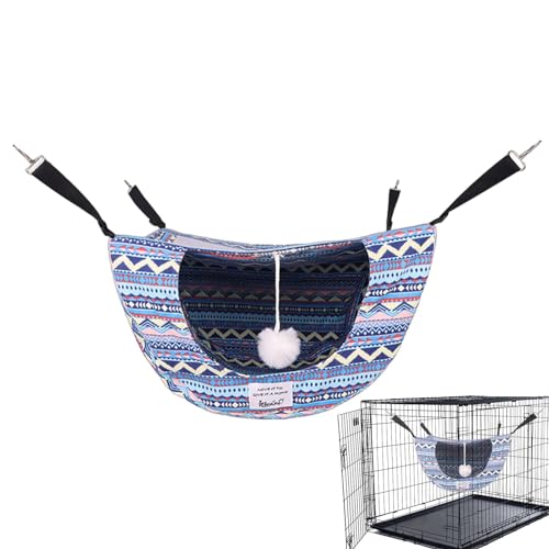 Hängematte für Katzen für den Sommer, Hängematte, Käfig, doppellagig, Katzenbett, atmungsaktiv, abnehmbare Möbel für Haustiere, für Frettchen, Kaninchen, kleine Hunde, für Wohnzimmer, Zimmer Hängematte für Katzen für den Sommer, Hängematte, Käfig, doppellagig, Katzenbett, atmungsaktiv, abnehmbare Möbel für Haustiere, für Frettchen, Kaninchen, kleine Hunde, für Wohnzimmer, Zimmer von LPORF