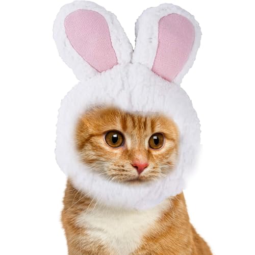 Hasenhut für Hunde, Hasenohren, Hasenhut, verstellbar, lustig, weich, niedlich und kreativ, Tier-Cosplay-Kostüm Hasenhut für Hunde, Hasenohren, Hasenhut, verstellbar, lustig, weich, niedlich und kreativ, Tier-Cosplay-Kostüm von LPORF