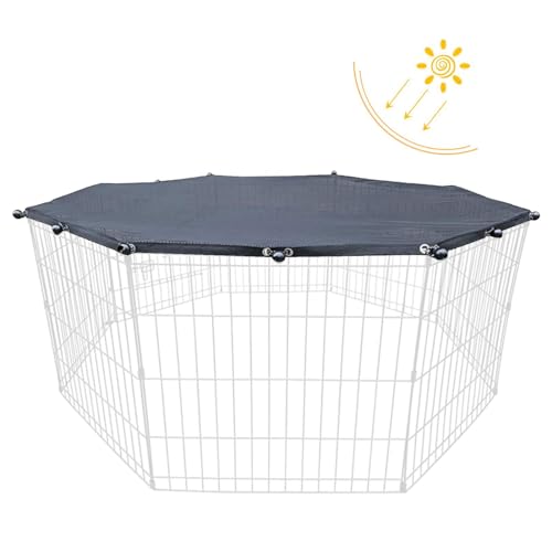Laufgitterabdeckung für Hunde, Laufgitterabdeckung für Hunde mit Sonne, Laufgitterabdeckung für 8 Paneele, regenfeste Oberseite, Hundegehege für draußen und innen, Schutz vor Laufgitterabdeckung für Hunde, Laufgitterabdeckung für Hunde mit Sonne, Laufgitterabdeckung für 8 Paneele, regenfeste Oberseite, Hundegehege für draußen und innen, Schutz vor von LPORF