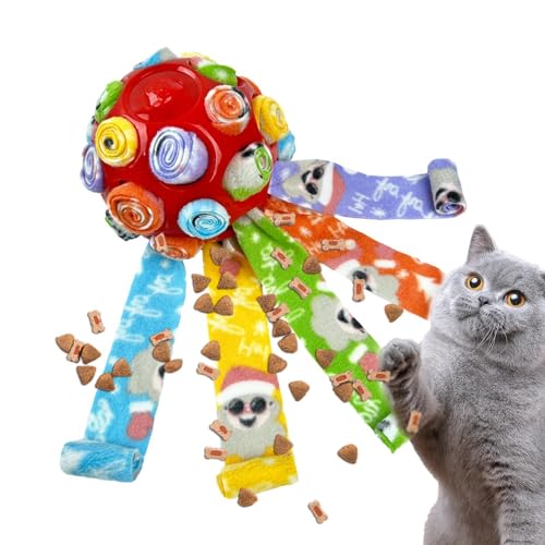 Schnupfkugel, Schnupfspielzeug für Hunde – bissfeste bunte Schnupfkugel für Hunde, langsames Fressen, interaktives Puzzle-Spielzeug für Hunde, Kauspielzeug zur Förderung von C Schnupfkugel, Schnupfspielzeug für Hunde – bissfeste bunte Schnupfkugel für Hunde, langsames Fressen, interaktives Puzzle-Spielzeug für Hunde, Kauspielzeug zur Förderung von C von LPORF