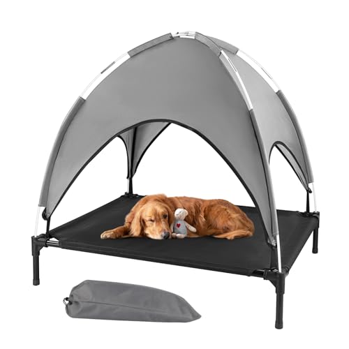 Erhöhtes Outdoor-Hundebett mit Baldachin, erhöhtes Hundebett mit Schatten, wasserdichtes Hundezelt für mittelgroße kleine Hunde, tragbares kühlendes Haustierbett mit atmungsaktivem Netz für Camping, Erhöhtes Outdoor-Hundebett mit Baldachin, erhöhtes Hundebett mit Schatten, wasserdichtes Hundezelt für mittelgroße kleine Hunde, tragbares kühlendes Haustierbett mit atmungsaktivem Netz für Camping, von LPOTIUS