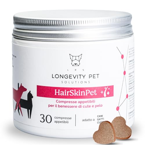 HairSkinPet Longevity Pet | Nahrungsergänzungsmittel für Hunde und Katzen für Fell und Haut | Omega 3 Kapseln, Fischöl, Vitamine und Mineralien | Ideal bei Häutung und Dermatitis Hund und Katze | 30 HairSkinPet Longevity Pet | Nahrungsergänzungsmittel für Hunde und Katzen für Fell und Haut | Omega 3 Kapseln, Fischöl, Vitamine und Mineralien | Ideal bei Häutung und Dermatitis Hund und Katze | 30 von LPS
