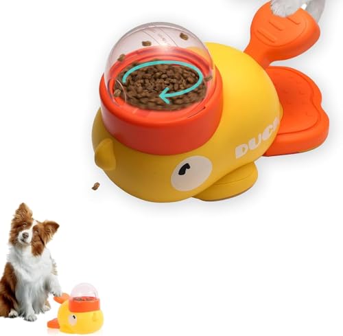 LPZMPZ Entenform Slow Feeder Hund Interactive Dog Food Puzzle Duck Shaped Dispensing Toy, Intelligenzspielzeug für Hunde, Interaktives Hundespielzeug, für Anreicherung und Unterhaltung LPZMPZ Entenform Slow Feeder Hund Interactive Dog Food Puzzle Duck Shaped Dispensing Toy, Intelligenzspielzeug für Hunde, Interaktives Hundespielzeug, für Anreicherung und Unterhaltung von LPZMPZ