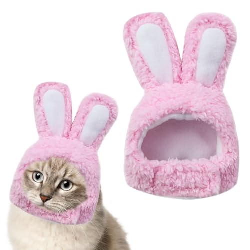 LQIOACU 1 Stück Hasenohren kostüm, Kostüm für Katzen, Katzen Kleidung, Osterkostüm für Katzen, Lustiges Katzenoutfit, A von LQIOACU