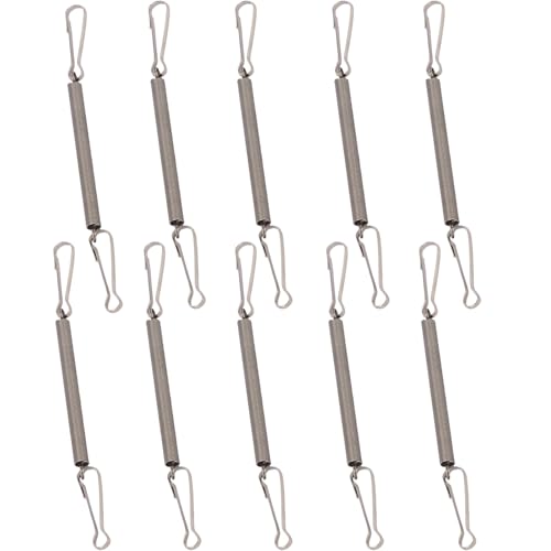 LQMBABY 10 Stück Federklammern für Kaninchen-Wasserflaschen, Metallfeder mit 2 Clips, Edelstahl, Kleintierkäfig-Zubehör, Befestigung, Wasserspender für Wasserflasche, Federclip, Kaninchen, Hamster LQMBABY 10 Stück Federklammern für Kaninchen-Wasserflaschen, Metallfeder mit 2 Clips, Edelstahl, Kleintierkäfig-Zubehör, Befestigung, Wasserspender für Wasserflasche, Federclip, Kaninchen, Hamster von LQMBABY