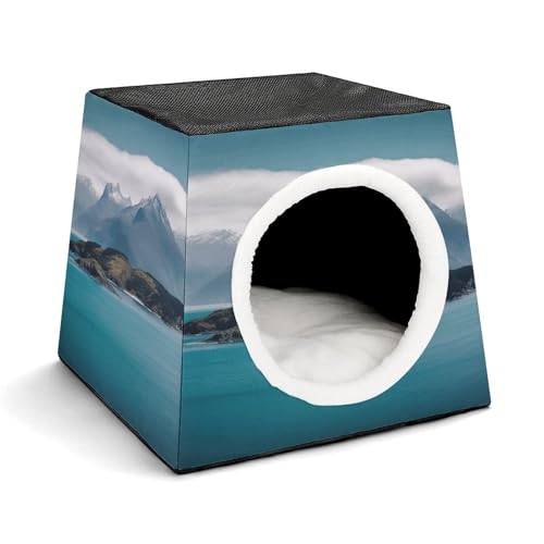 LQPMNK Tragbares Haustiernest für kleine Haustiere, Inseln und Berge Druck Kapsel Design Weltraumkapsel Haustiernest Langlebiges Haustiernest Haustierbett für Zuhause und Reisen LQPMNK Tragbares Haustiernest für kleine Haustiere, Inseln und Berge Druck Kapsel Design Weltraumkapsel Haustiernest Langlebiges Haustiernest Haustierbett für Zuhause und Reisen von LQPMNK