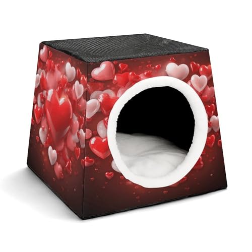 LQPMNK Tragbares Haustiernest für kleine Haustiere, Love Red Hearts Print Kapsel Design Weltraumkapsel Haustiernest Langlebiges Haustiernest Haustierbett für Zuhause und Reisen LQPMNK Tragbares Haustiernest für kleine Haustiere, Love Red Hearts Print Kapsel Design Weltraumkapsel Haustiernest Langlebiges Haustiernest Haustierbett für Zuhause und Reisen von LQPMNK