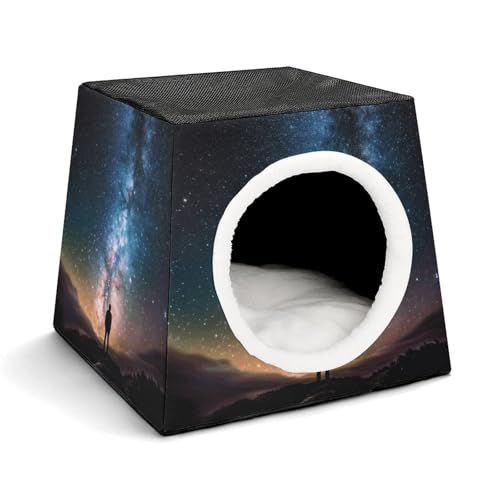 LQPMNK Tragbares Haustiernest für kleine Haustiere, Mann schaut nach oben Universum Nacht Druck Kapsel Design Weltraumkapsel Haustiernest Langlebiges Haustiernest Haustierbett für Zuhause und Reisen LQPMNK Tragbares Haustiernest für kleine Haustiere, Mann schaut nach oben Universum Nacht Druck Kapsel Design Weltraumkapsel Haustiernest Langlebiges Haustiernest Haustierbett für Zuhause und Reisen von LQPMNK