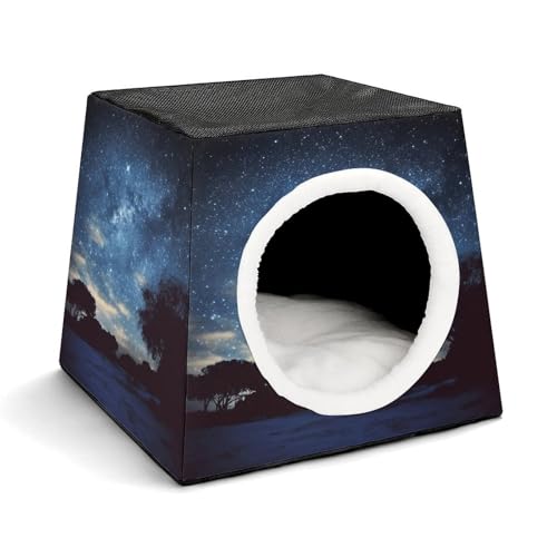 LQPMNK Tragbares Haustiernest für kleine Haustiere, Nacht mit Bäumen Druck Kapsel Design Weltraumkapsel Haustiernest Langlebiges Haustiernest Haustierbett für Zuhause und Reisen LQPMNK Tragbares Haustiernest für kleine Haustiere, Nacht mit Bäumen Druck Kapsel Design Weltraumkapsel Haustiernest Langlebiges Haustiernest Haustierbett für Zuhause und Reisen von LQPMNK